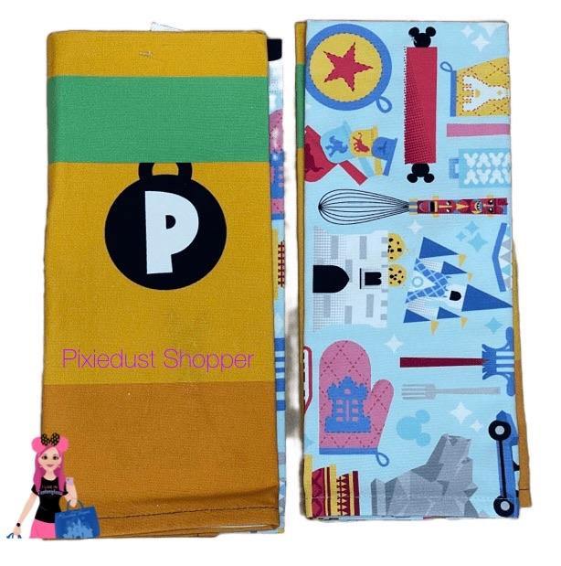 Disney Parks Mousewares Pluto and Park Icon Kitchen Towel Set - World of Treasures