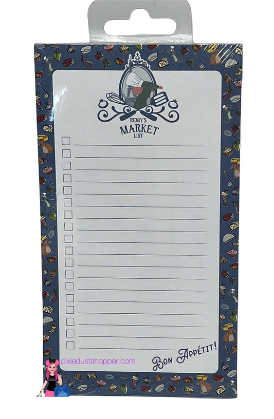 Disney Epcot Remy’s Ratatouille Adventure Magnetic Market List Notepad - World of Treasures