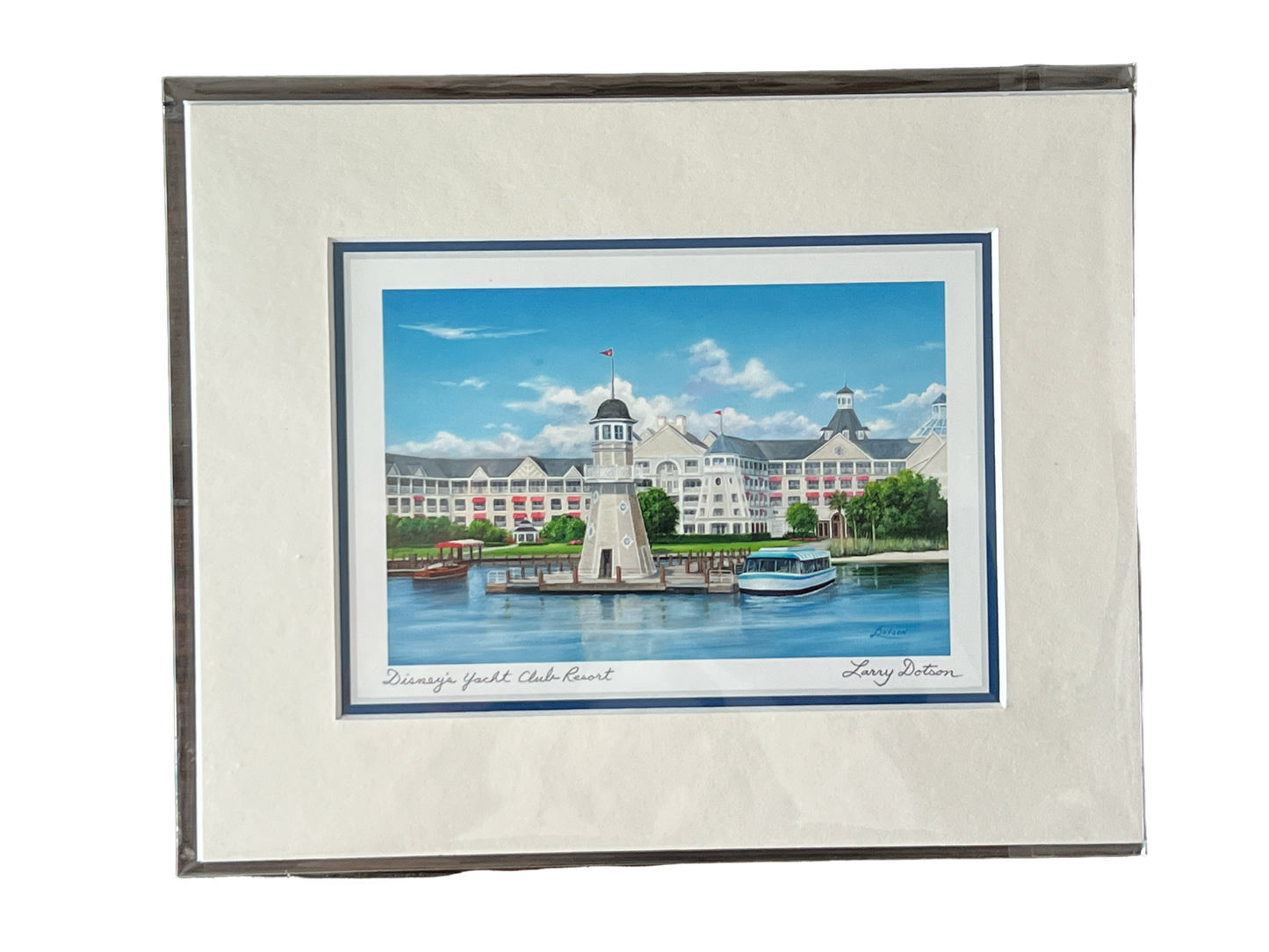 “Disney’s Yacht Club Resort” 8x10" Matted Print by Larry Dotson