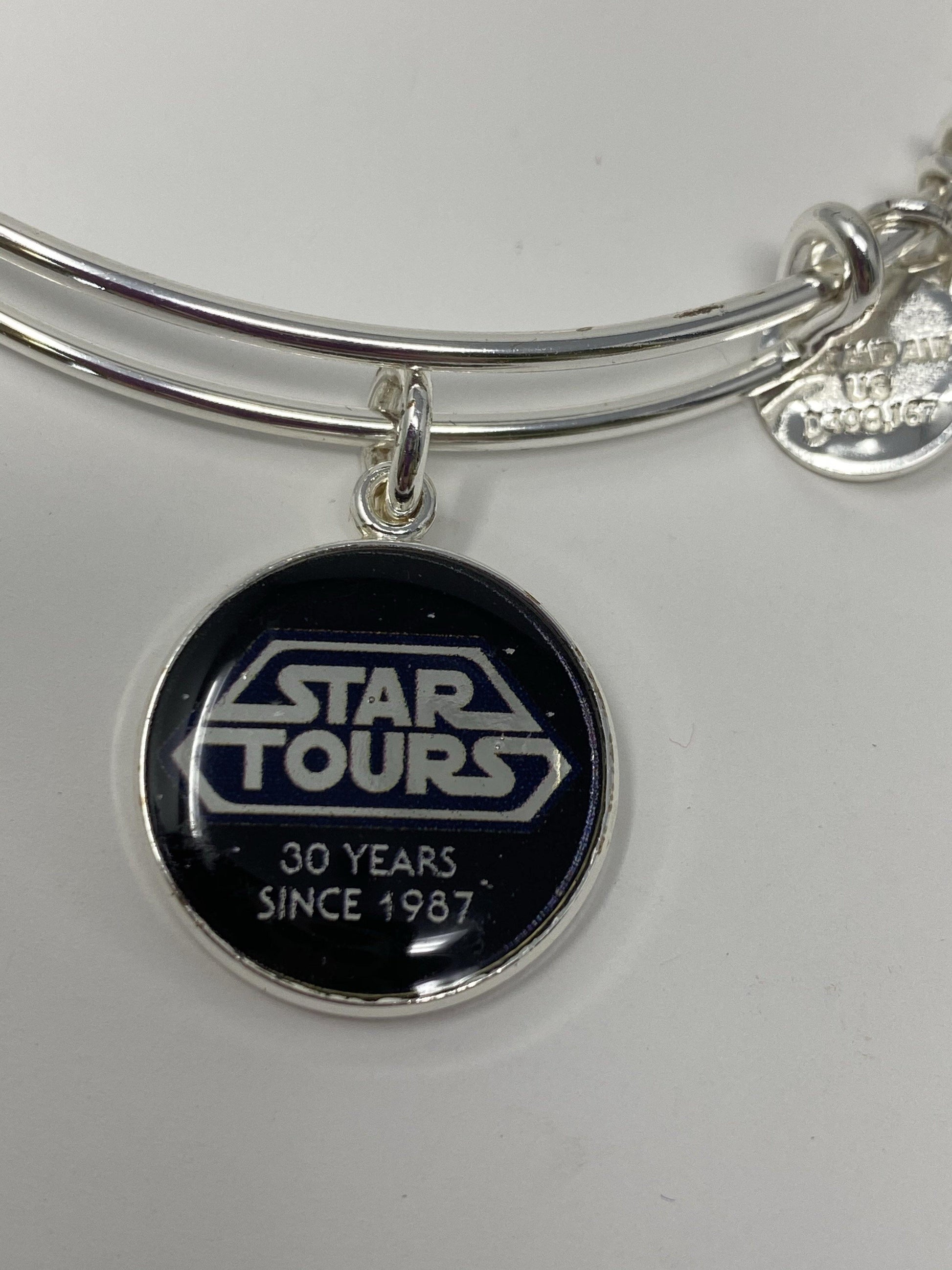 Disney D23 Star Wars Star Tours 30 Years Silver Alex and Ani Bracelet - World of Treasures