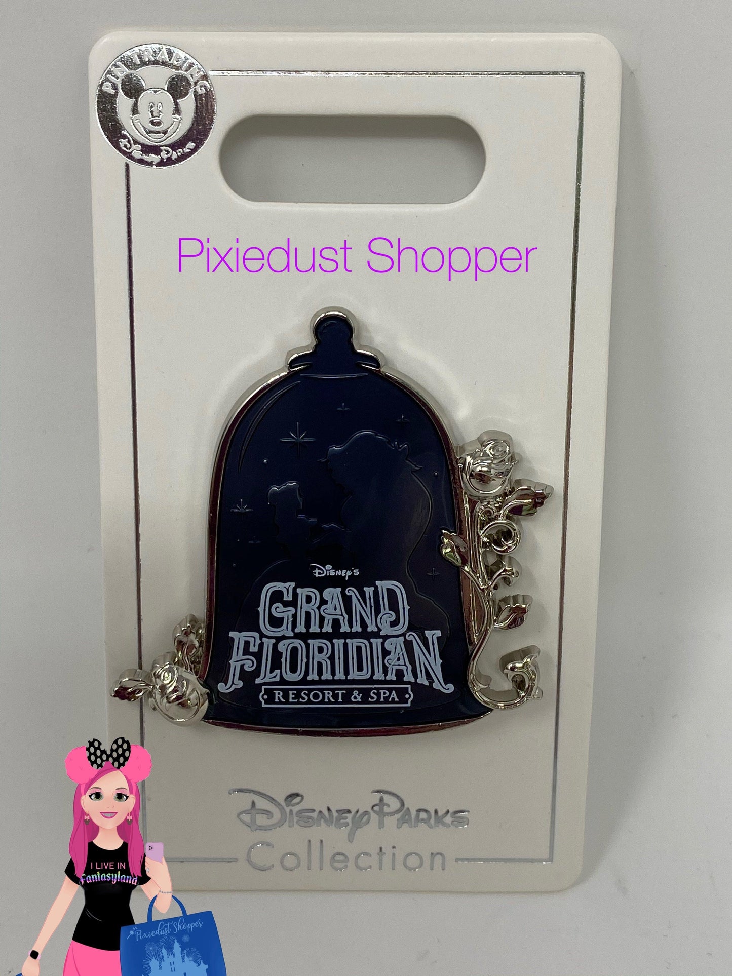 Disney Grand Floridian Beauty and the Beast Pin - World of Treasures