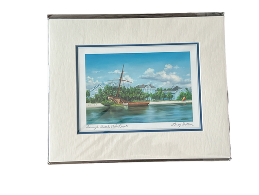 “Disney’s Beach Club Resort” Matted Print 8x10" by Larry Dotson