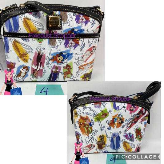 Disney Dooney & Bourke Ink & Paint Crossbody Purse Brer Rabbit & Fox - World of Treasures