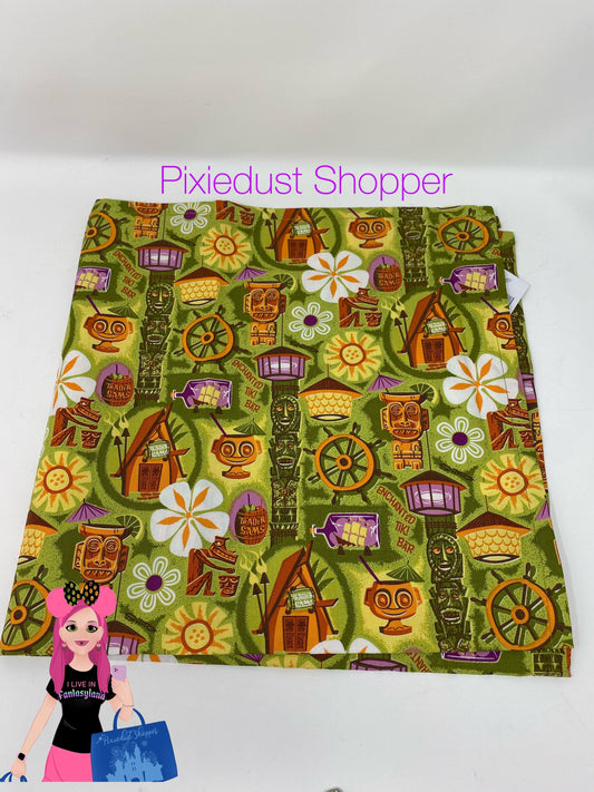 Disney Trader Sams Tiki SHAG Cloth Napkin Hankerchief - World of Treasures