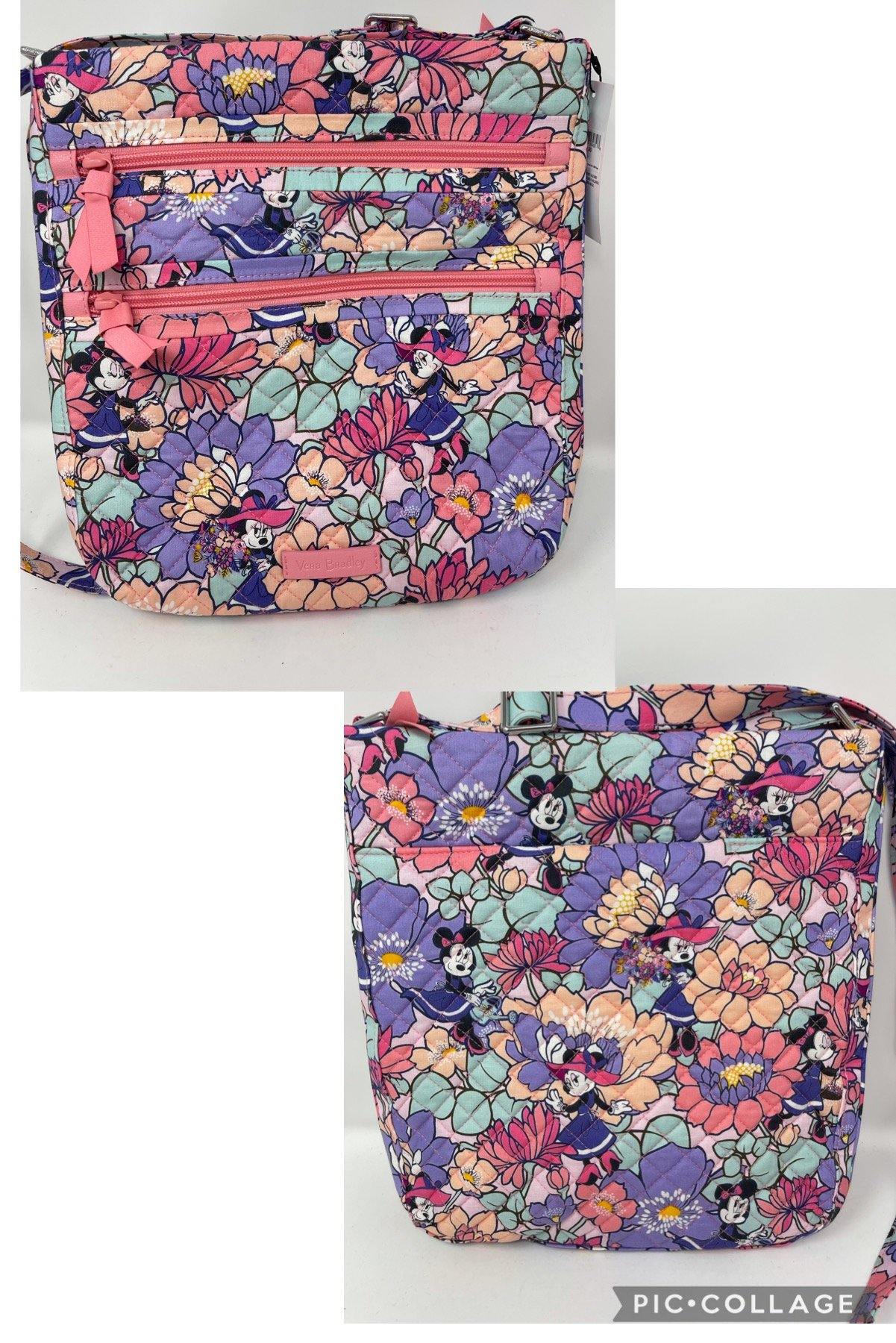 Disney Minnie Mouse Garden Party Triple Zip Hipster Bag by Vera Bradley - World of Treasures