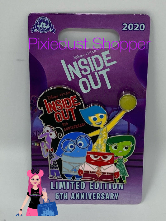 Disney Inside Out Pin – 5th Anniversary – Limited Edition - World of Treasures