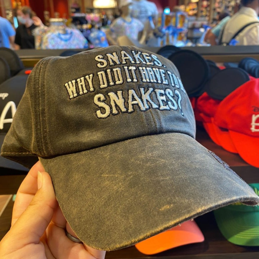 Disney Indiana Jones Snakes Why Did It Have to Be Snakes? Baseball Hat