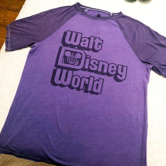 Walt Disney World Purple Raglan Shirt - Small - World of Treasures