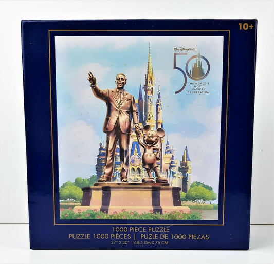 Walt Disney World 50th Anniversary Mickey, Walt, and Castle Partners Puzzle